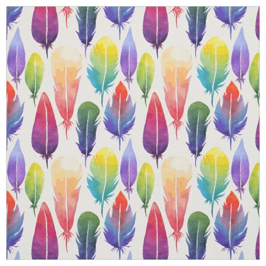 Aquarellfedermuster Stoff (Muster)