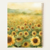 Aquarellfeld der Sonnenblumen Planer (Rückseite)