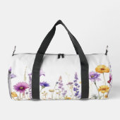Aquarellfeld mit Wildblumen Duffle Bag (Rückseite)