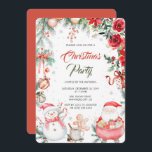 Aquarellfestival Modernes Weihnachtsfest Party Einladung<br><div class="desc">Feiern Sie Weihnachten im festlichen und skurrilen Stil mit unserer Einladung mit einem Aquarell-Weihnachtsmann,  Schneemann,  Lebkuchenmann und Winterblumenelementen. Dazu gehören rote Rosen,  Poinsettien,  Heilige Beeren,  Kiefernäste,  Ziergegenstände,  Bonbons und Geschenke auf weißem Hintergrund. Wenn Sie ein anderes passendes Produkt oder eine Anpassung benötigen,  kontaktieren Sie mich bitte.</div>
