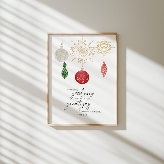 Aquarellfestivals Bibel Vers. Luke Poster