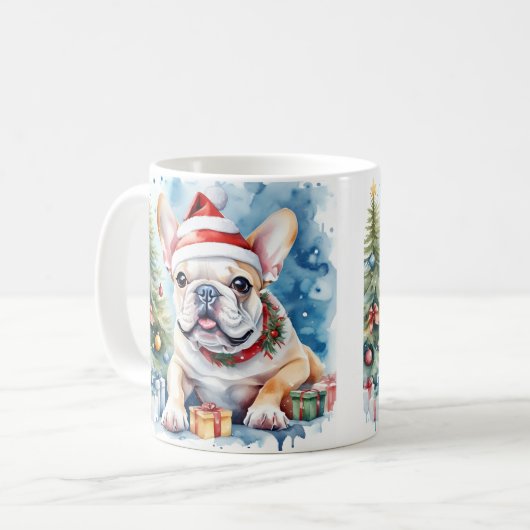 Aquarellfestivals Weihnachtsweihnachtsfeiertage Kaffeetasse (Vorderseite Links)