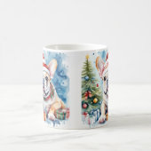 Aquarellfestivals Weihnachtsweihnachtsfeiertage Kaffeetasse (Mittel)