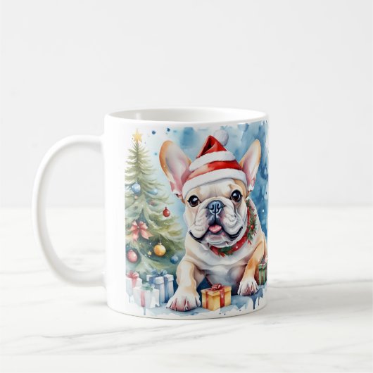 Aquarellfestivals Weihnachtsweihnachtsfeiertage Kaffeetasse (Links)