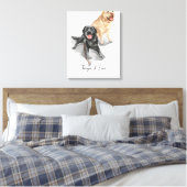 Aquarellfirmen - Tanya & Lexi Leinwanddruck (Insitu (Schlafzimmer))