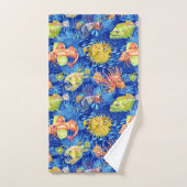 Aquarellfisch Badhandtuch Set (Handtuch)