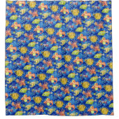 Aquarellfisch Duschvorhang (Vorderseite)