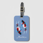 Aquarellfisch Gepäckanhänger (Vorderseite Vertikal)