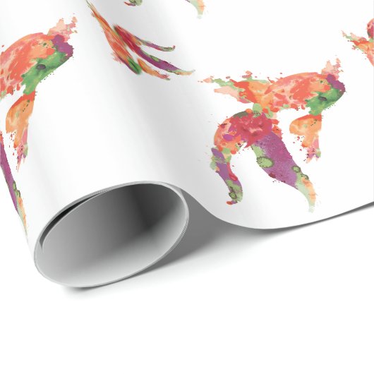 Aquarellfisch Geschenkpapier (Rolleneckpunkt)