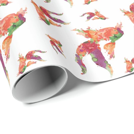 Aquarellfisch Geschenkpapier (Rolleneckpunkt)