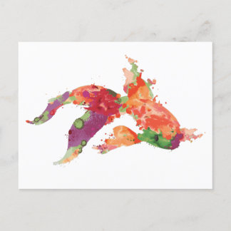 Aquarellfisch Postkarte