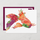 Aquarellfisch Postkarte (Vorne/Hinten)