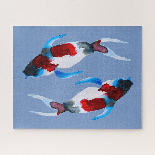 Aquarellfisch Puzzle (Horizontal)