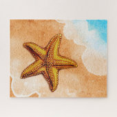 Aquarellfische am Strand Puzzle (Horizontal)