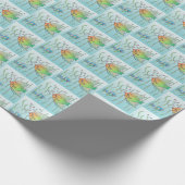 Aquarellfische, die in Schilf schwimmen Geschenkpapier (Ecke)