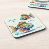 Aquarellfische Fische unter Wasser Untersetzer der (Linke Seite)