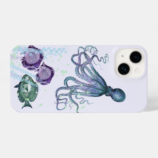 Aquarellfische iPhone Hülle (Rückseite (Horizontal))