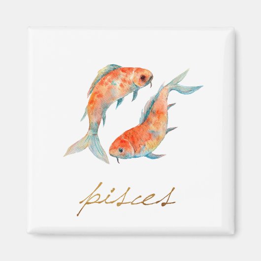 Aquarellfische Magnet (Vorne)