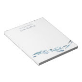 Aquarellfische Personalisiert Notizblock (angewinkelt)