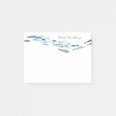 Aquarellfische Personalisiert Post-it Klebezettel (Vorderseite)