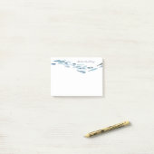 Aquarellfische Personalisiert Post-it Klebezettel (Auf Schreibtisch)