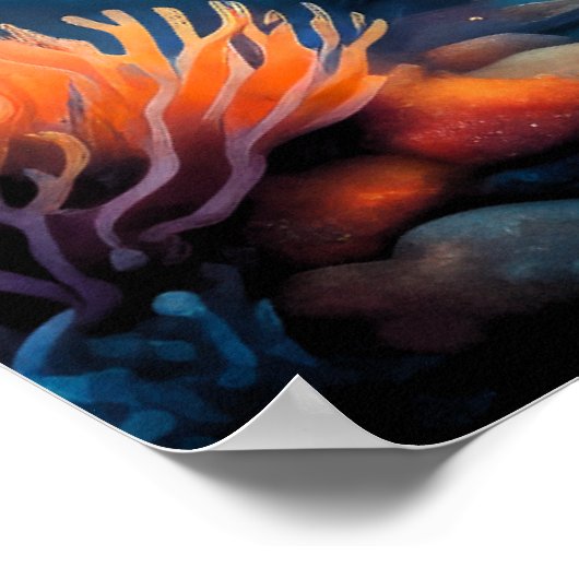 Aquarellfische Poster (Ecke)