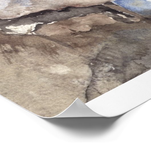 Aquarellfische Poster (Ecke)