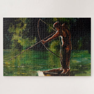 Aquarellfischer Puzzle