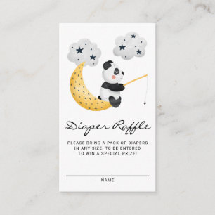 Aquarellfischerei Panda Baby Dusche Windelwanne Wi Begleitkarte