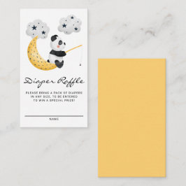 Aquarellfischerei Panda Baby Dusche Windelwanne Wi Begleitkarte