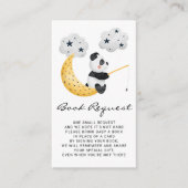 Aquarellfischerei Panda Babydusche Buchanfrage Begleitkarte (Vorderseite)