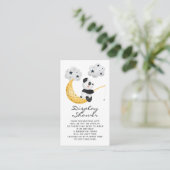 Aquarellfischerei Panda Display Dusche Begleitkarte (Stehend Vorderseite)
