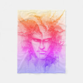 Aquarellfläche Fleecedecke