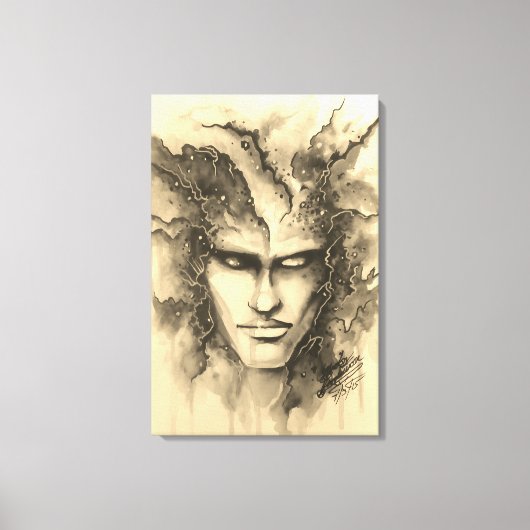 Aquarellfläche Leinwanddruck (Vorderseite)