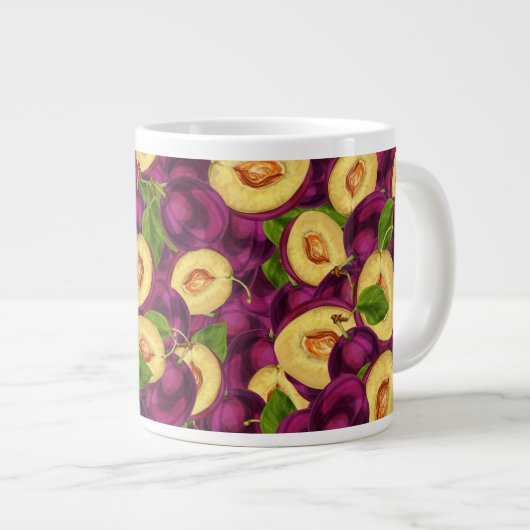 Aquarellflächen Jumbo-Tasse (Vorderseite Rechts)