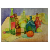 Aquarellflaschen Schneidebrett (Vorderseite)