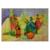 Aquarellflaschen Schneidebrett (Vorderseite)