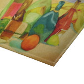 Aquarellflaschen Schneidebrett (Ecke)