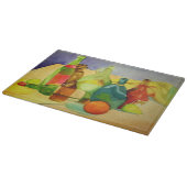 Aquarellflaschen Schneidebrett (Ecke)