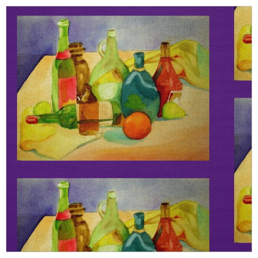 Aquarellflaschen Stoff (Muster)