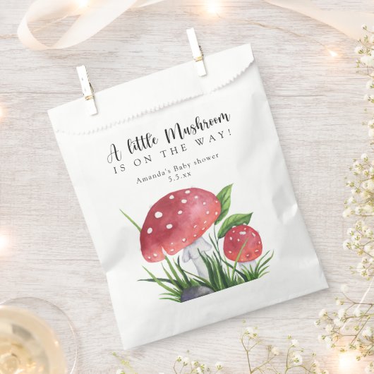 Aquarellfliege ist unterwegs! Babydusche Geschenktütchen (Ausgeschnitten)