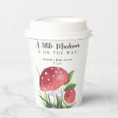 Aquarellfliege ist unterwegs! Babydusche Pappbecher (Vorderseite)