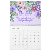 Aquarellflöten mit Motivationstiteln Kalender (Mär 2027)