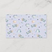 Aquarellflugzeug-Party in Blue Diaper-Raffel Begleitkarte (Rückseite)