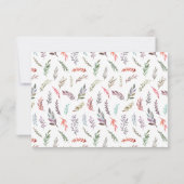 Aquarellfolie Danke Karte | Memorial Card (Rückseite)