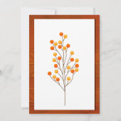 Aquarellfolie Erntedank Festessen Abendessen Einladung (Rückseite)