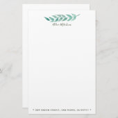 Aquarellfolien ⎢ Personalisiertes Geschirr Briefpapier (Vorne/Hinten)