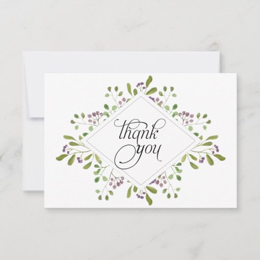 Aquarellfolien Vielen Dank (Vorderseite)