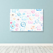 Aquarellformen Leinwanddruck (Insitu (Holzboden))