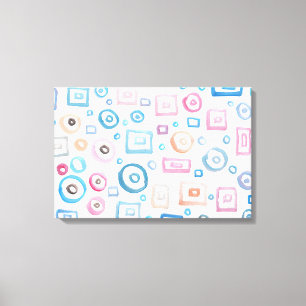 Aquarellformen Leinwanddruck